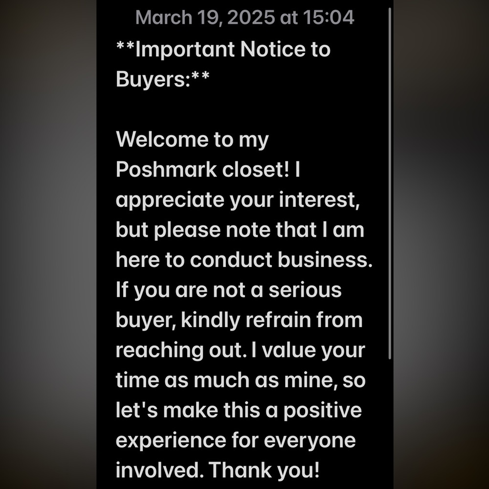 Seller Notice Sign. Serious buyers only!